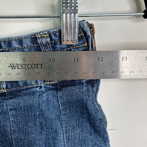 Y2K Xhilaration Girls Denim Pleated Mini Skirt‎ With Pockets Size M (7/8) - Picture 5 of 6